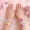 Wrapables Girls Princess Dress-Up Beaded Bracelet Jewelry for Party Favors, Goodie Bags, Birthday Parties (Set of 5), Food